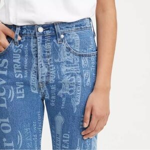 Levi’s Premium 501® ORIGINAL CROPPED WOMEN'S JEANS ALL OVER PRINT